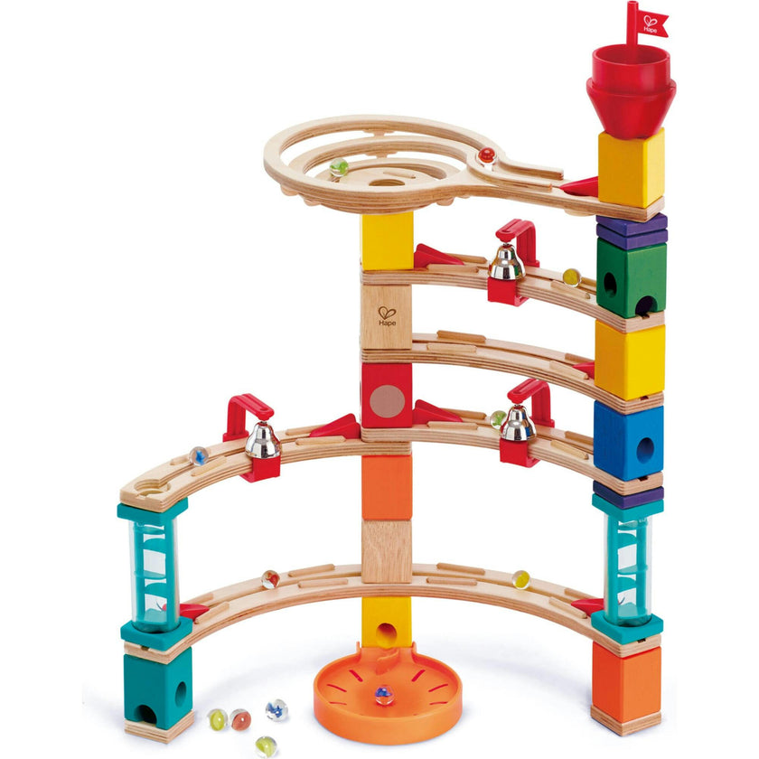 Quadrilla Castle Wooden Marble Run Construction