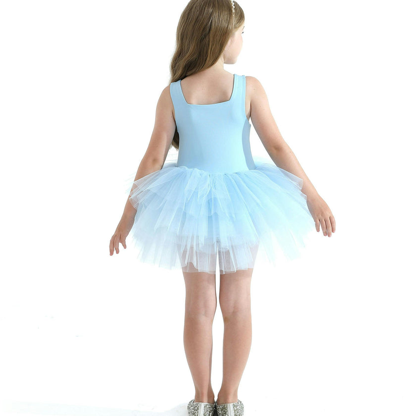 Light Blue Layered Leotard