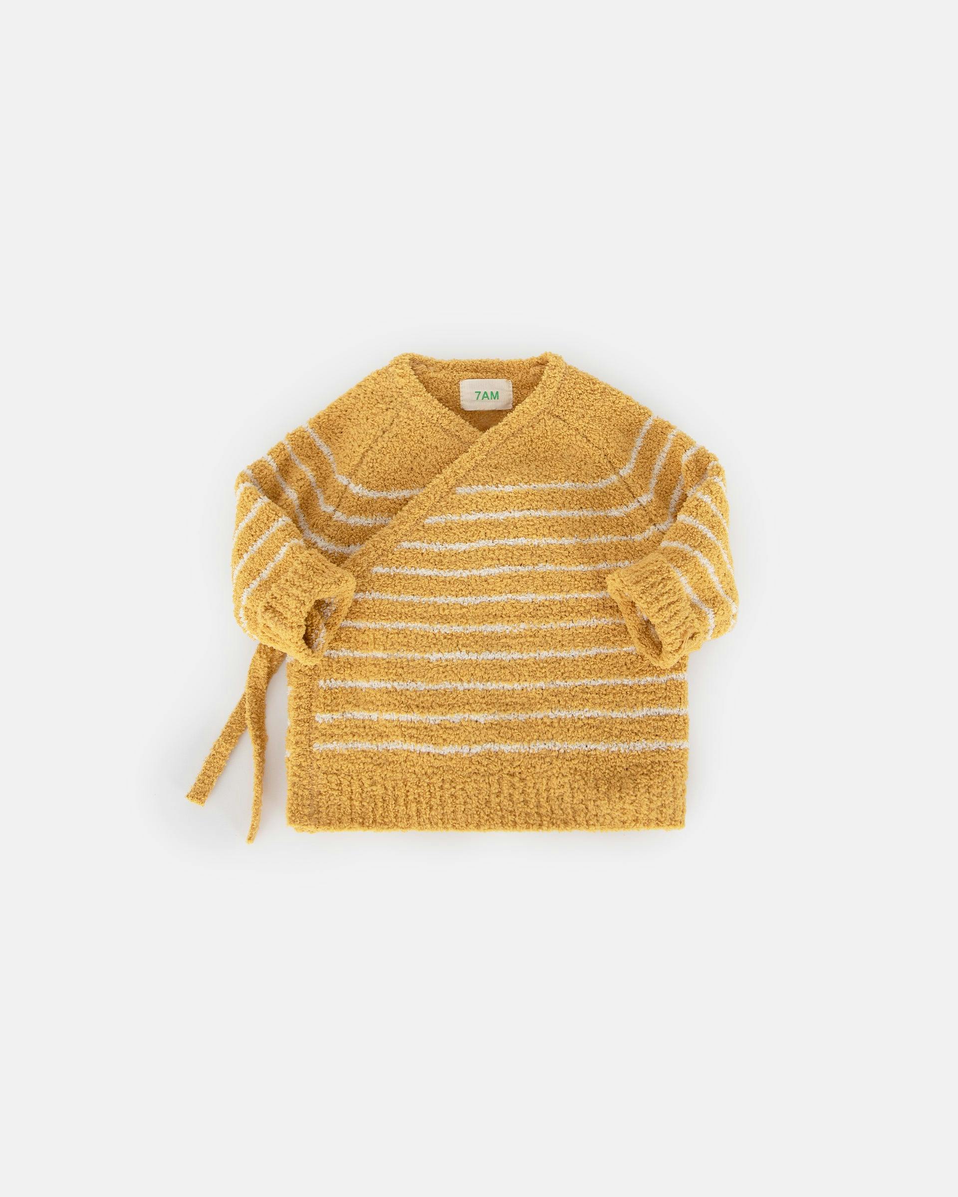 Wrap Top Striped - Fuzzy