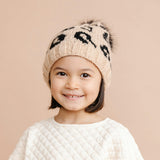 Cheetah Hat - Latte/Black