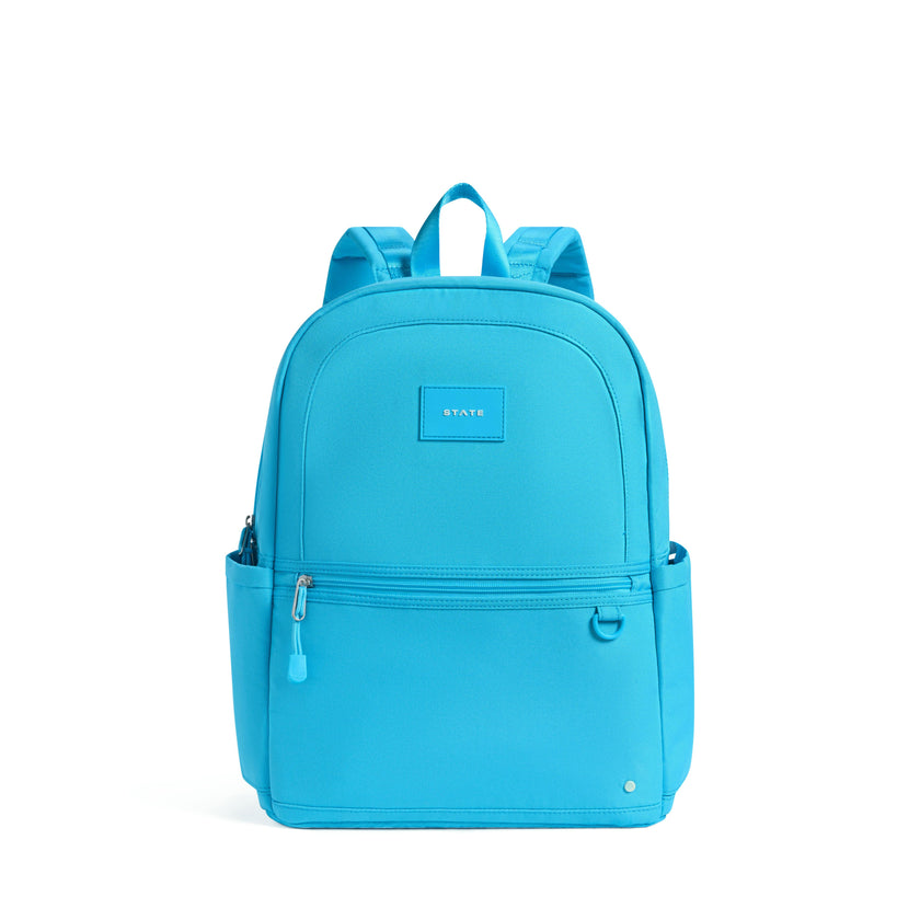 Kane Double Pocket Backpack, Bright Blue