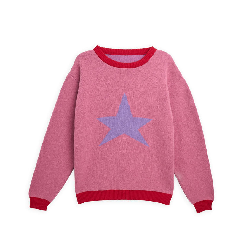 adult wool blend sweater - star