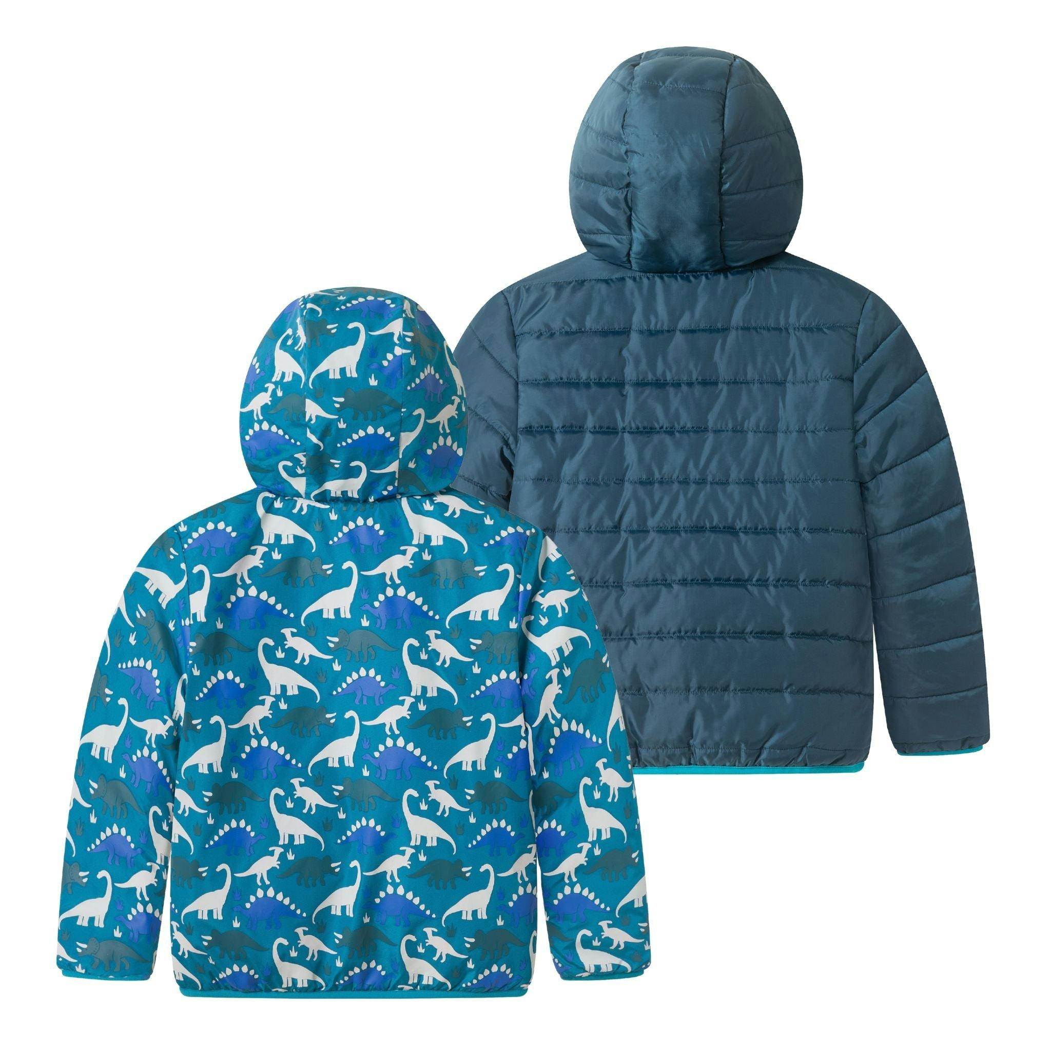 Reversible Color-Changing Puffer Jacket | Dino Adventure