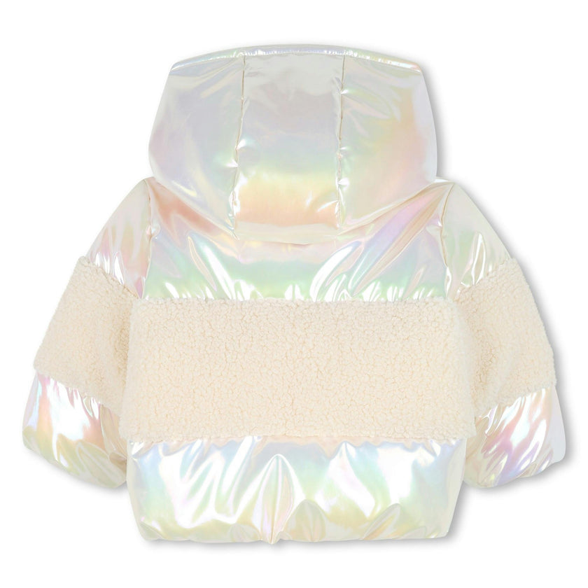 Quilted hooded puffer jacket