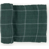 Cotton Muslin Swaddle Blanket - Evergreen Plaid