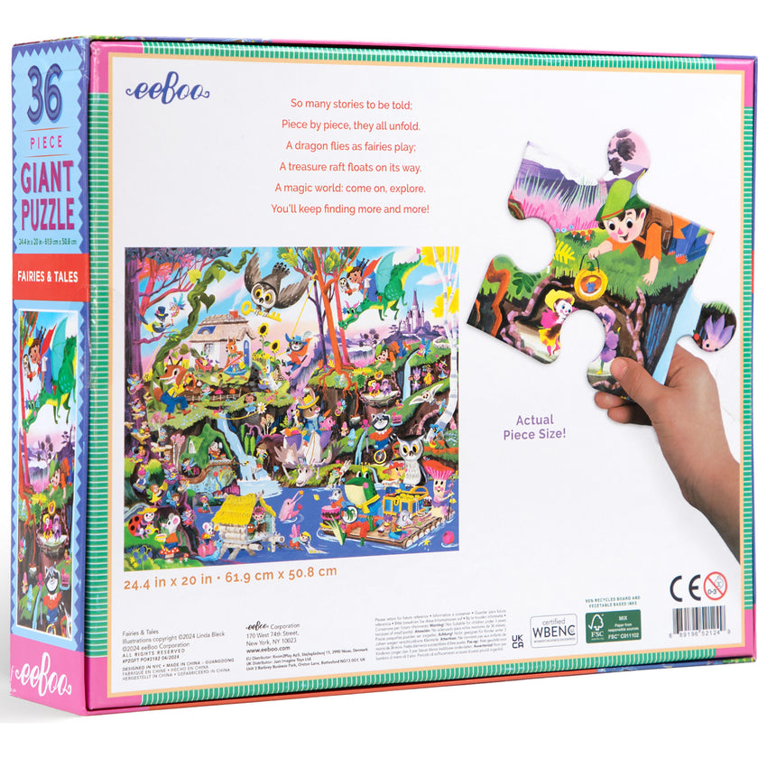 Giant Puzzle: Fairies & Tales - 36 pc