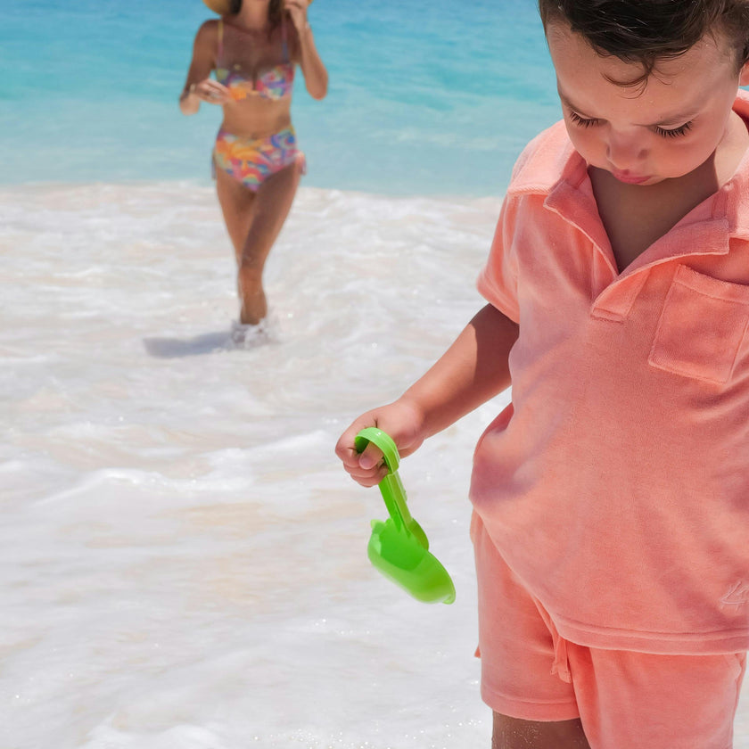 The Tropicana - Boys Coral Terry Shorts