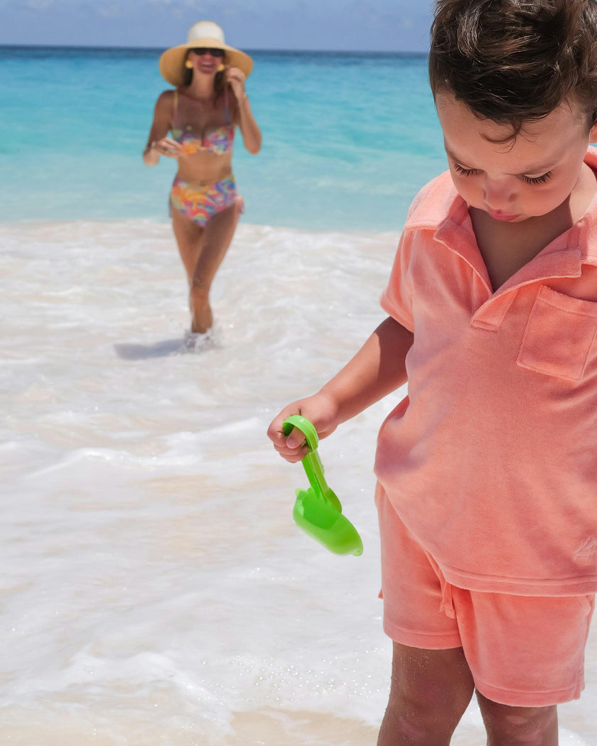 The Tropicana - Boys Coral Terry Shorts