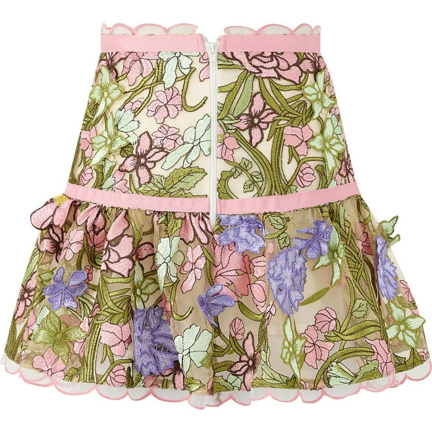 Bonnie Embroidered Mini Skirt