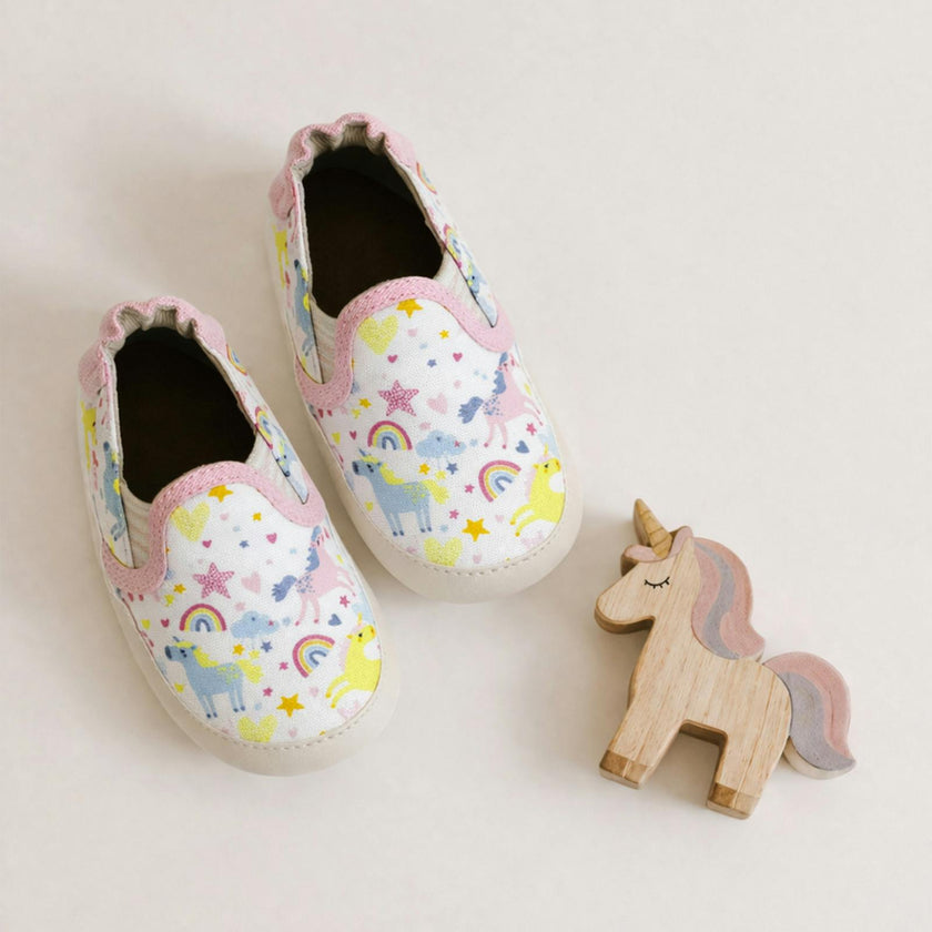 Mini Unicorn Soft Soles in White