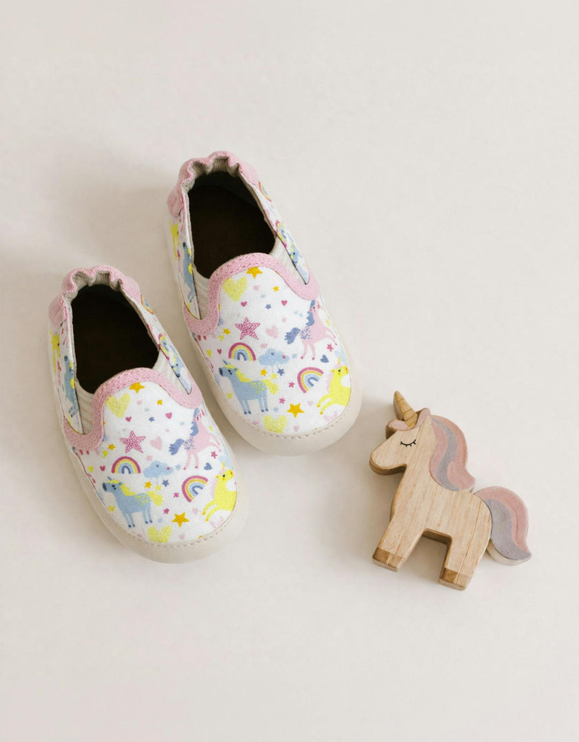 Mini Unicorn Soft Soles in White