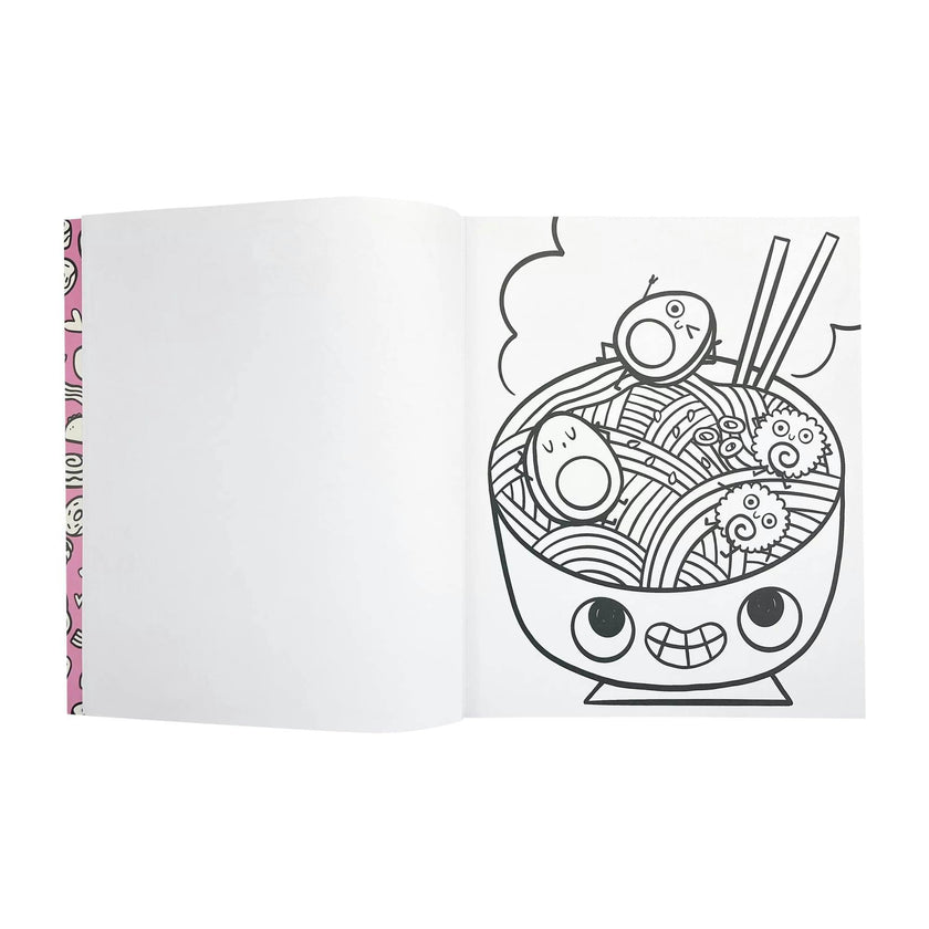 Color-in' Book Coloring Book - Happy Snacks - 31 Pages