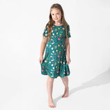 Mandrakes Potions & Herbs Bamboo Girls' Short Sleeve Dress