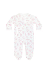 Pink Safari Crossover Footie
