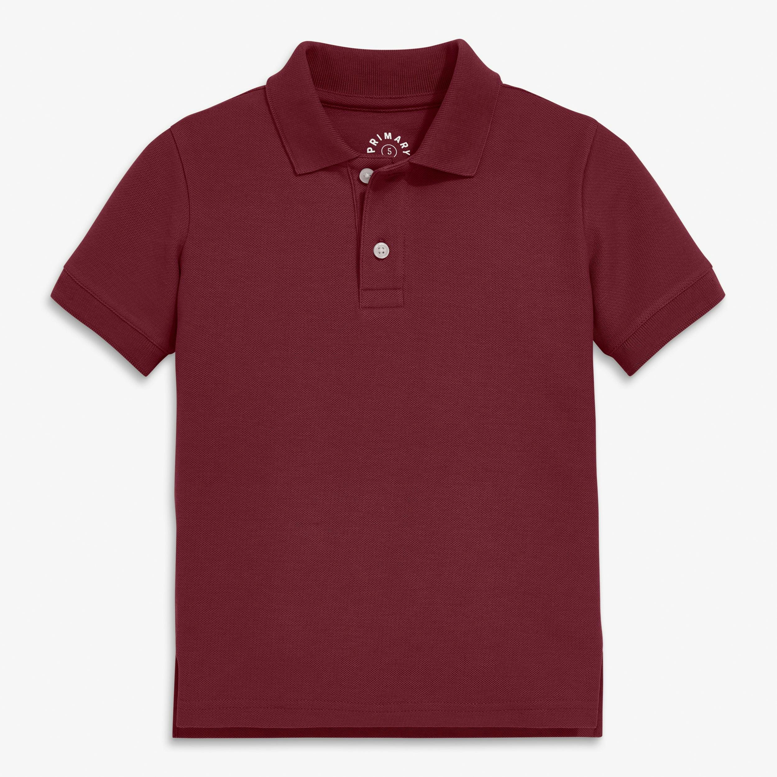 Kids short sleeve pique polo