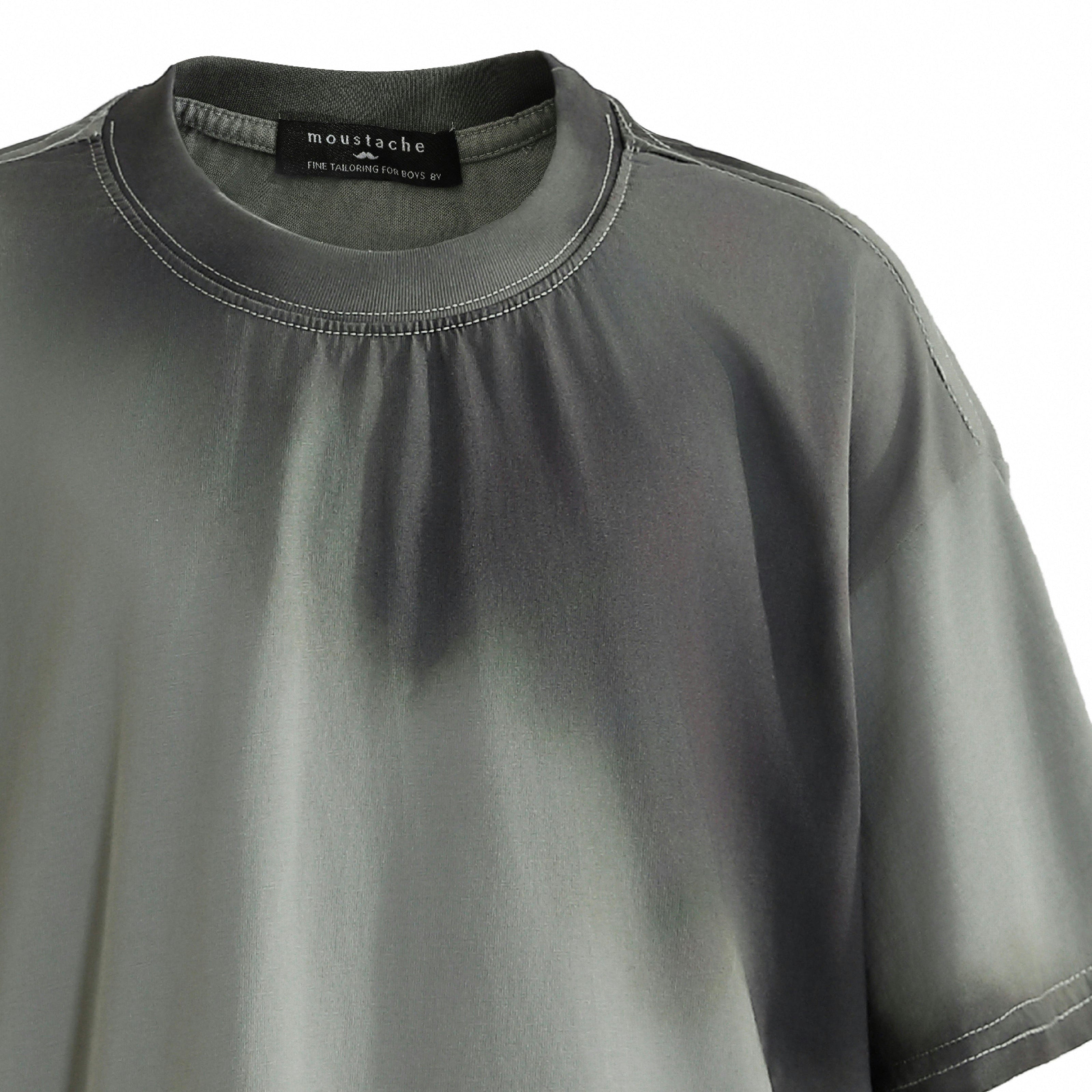 Gray Gradient Tie‑Dye T‑Shirt