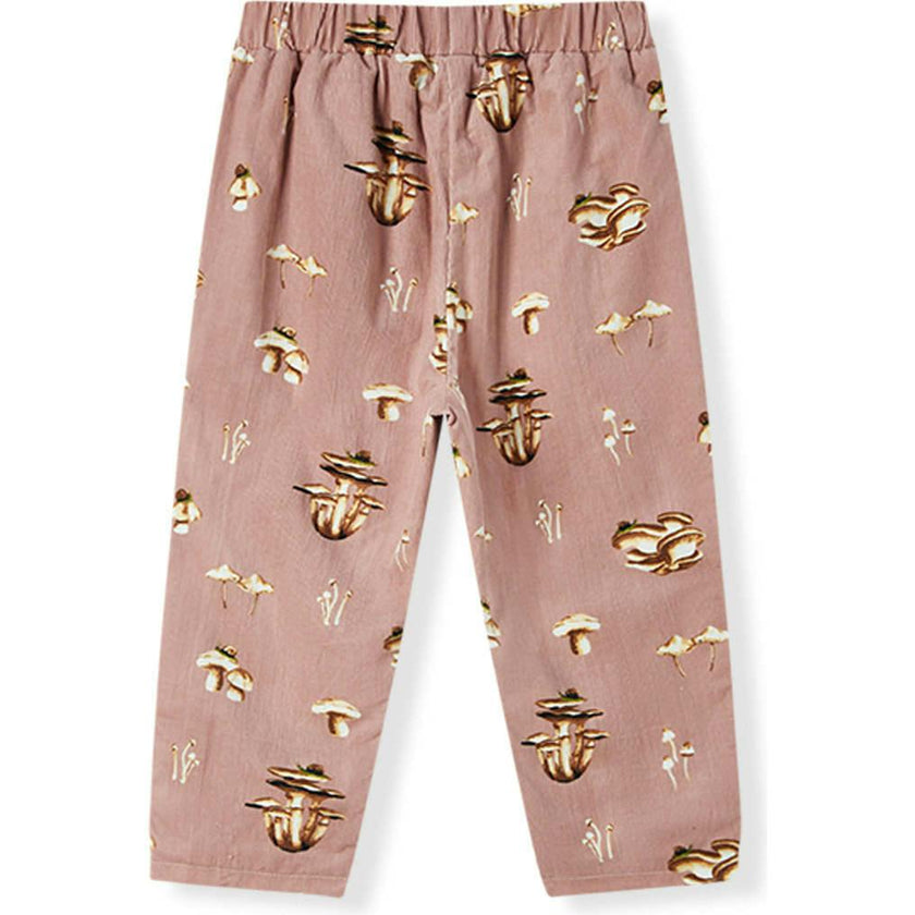 Mushroom Corduroy Casual Pants