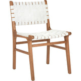 Taika Woven Leather Accent Chair