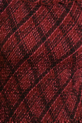 Annalise Top in Garnet Tinsel Plaid