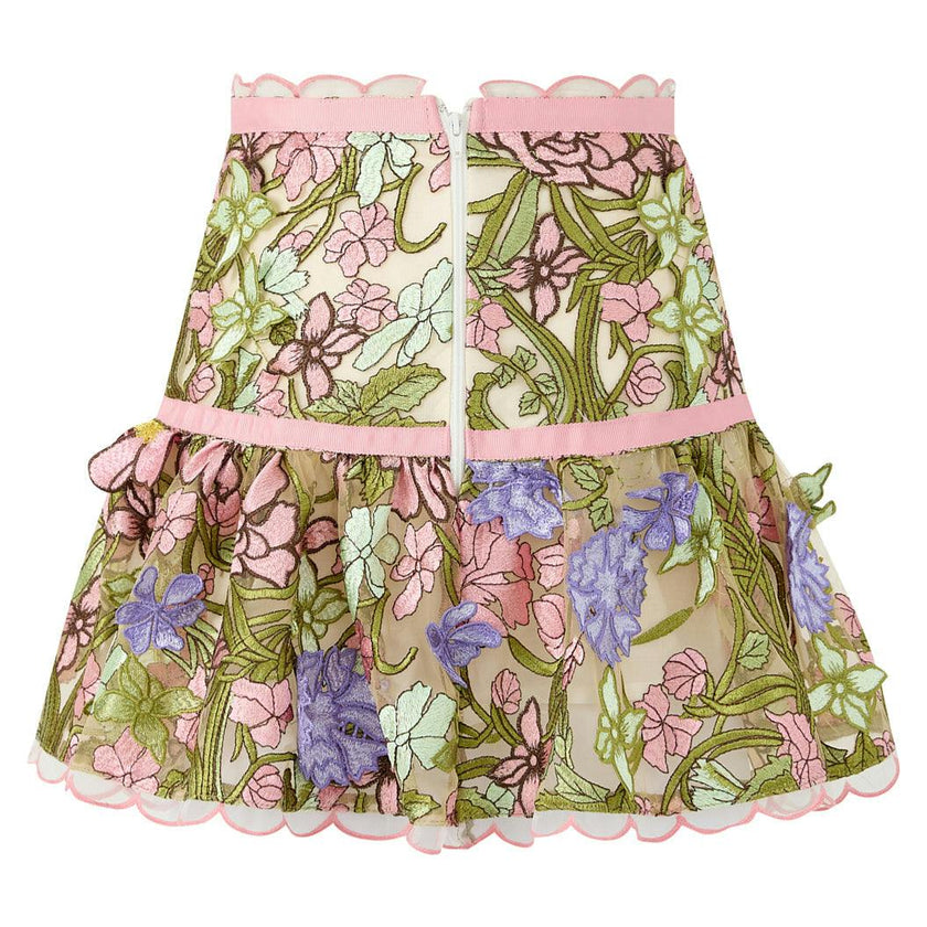 Bonnie Embroidered Mini Skirt