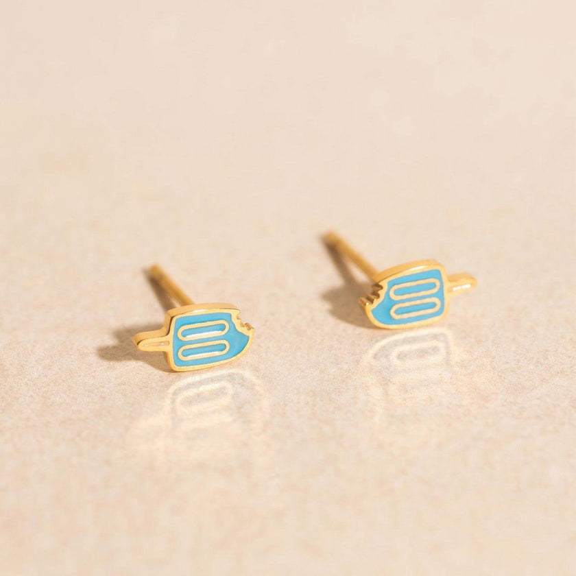Blue Popsicle Mini Stud Earrings