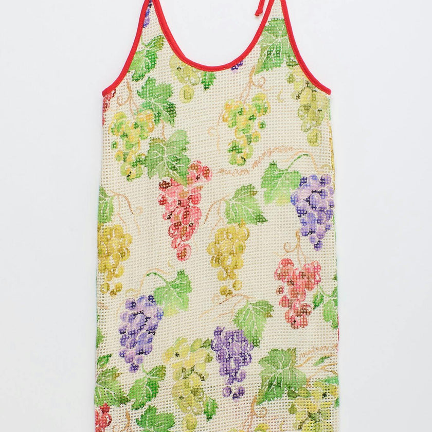 UVAS MESH DRESS ANGORA