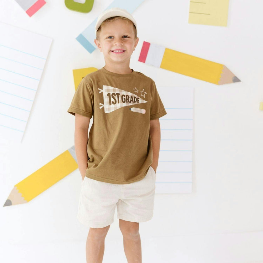 First Grade Pennant Short Sleeve T-Shirt