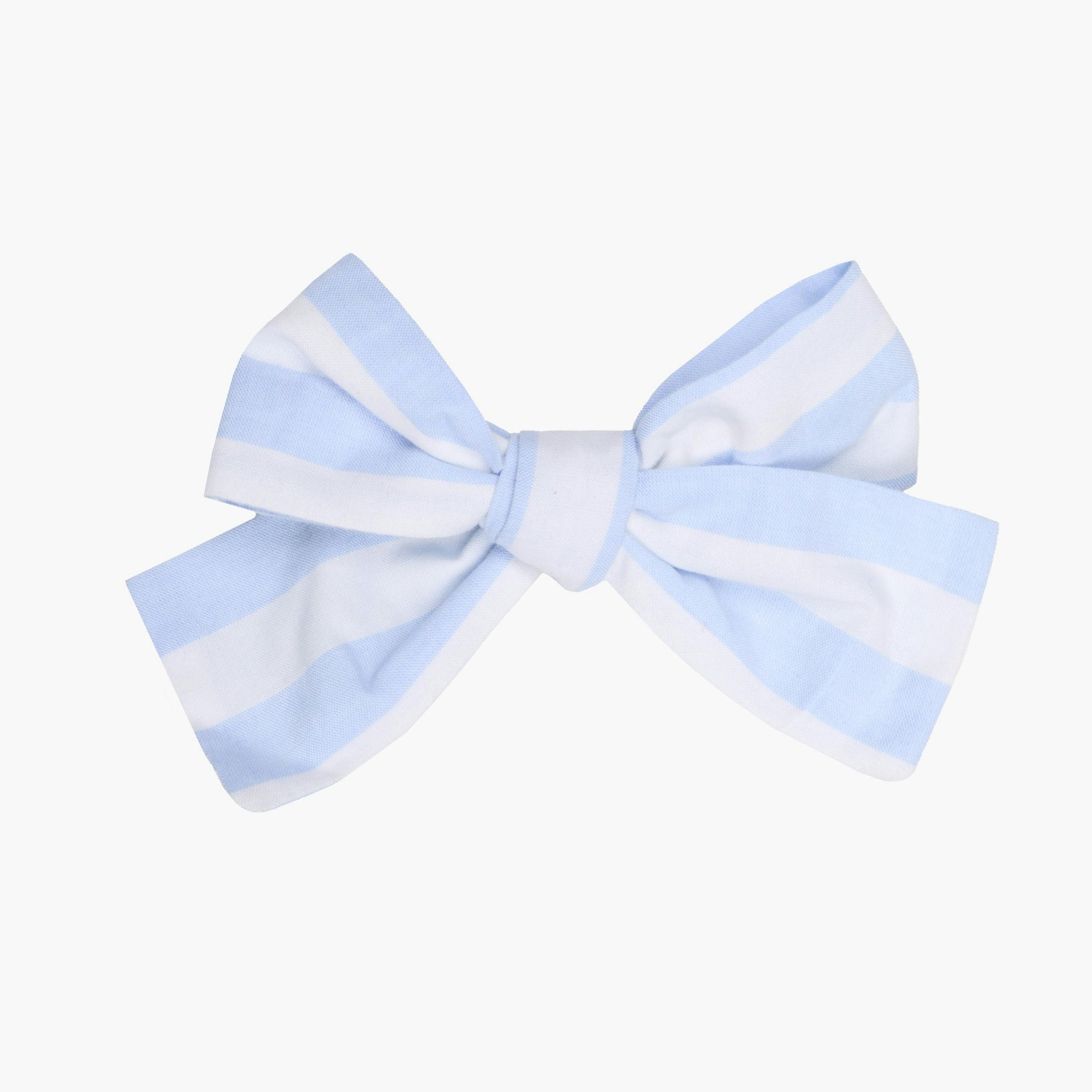 Striped Bow Clip