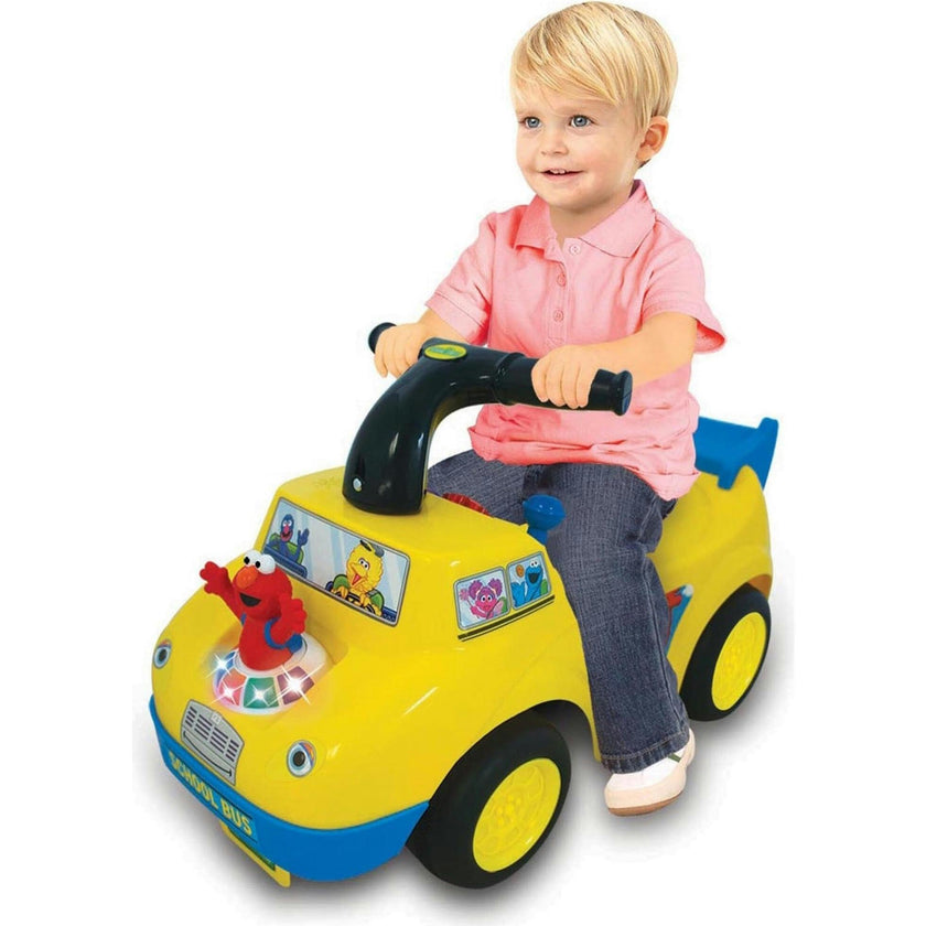 Sesame Street: Elmo School Bus Light & Sound Activity Ride-On