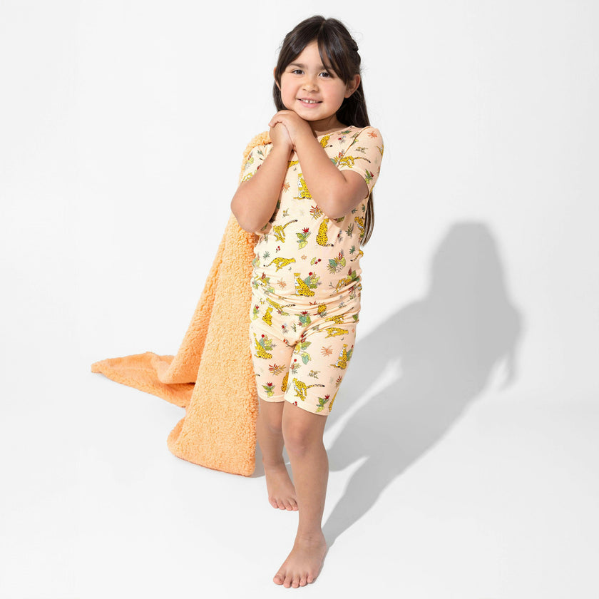 Pounce In Paradise Cheetah Bamboo Sherpa Blanket
