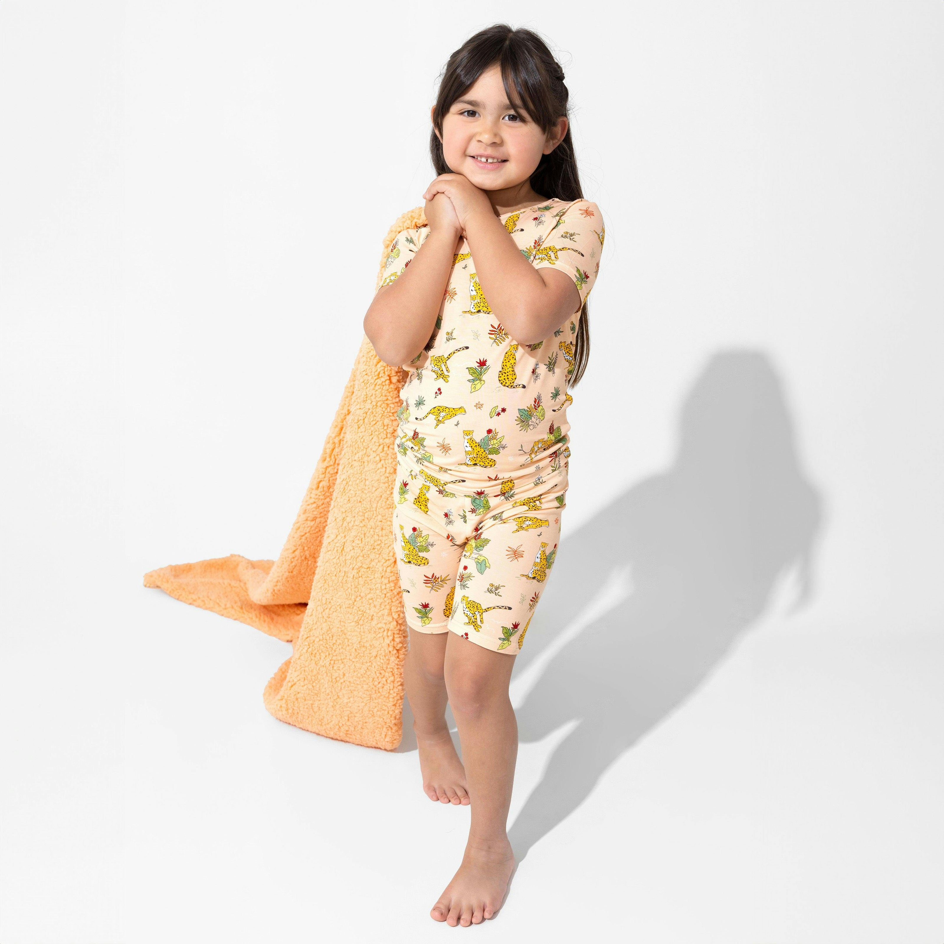 Pounce In Paradise Cheetah Bamboo Sherpa Blanket