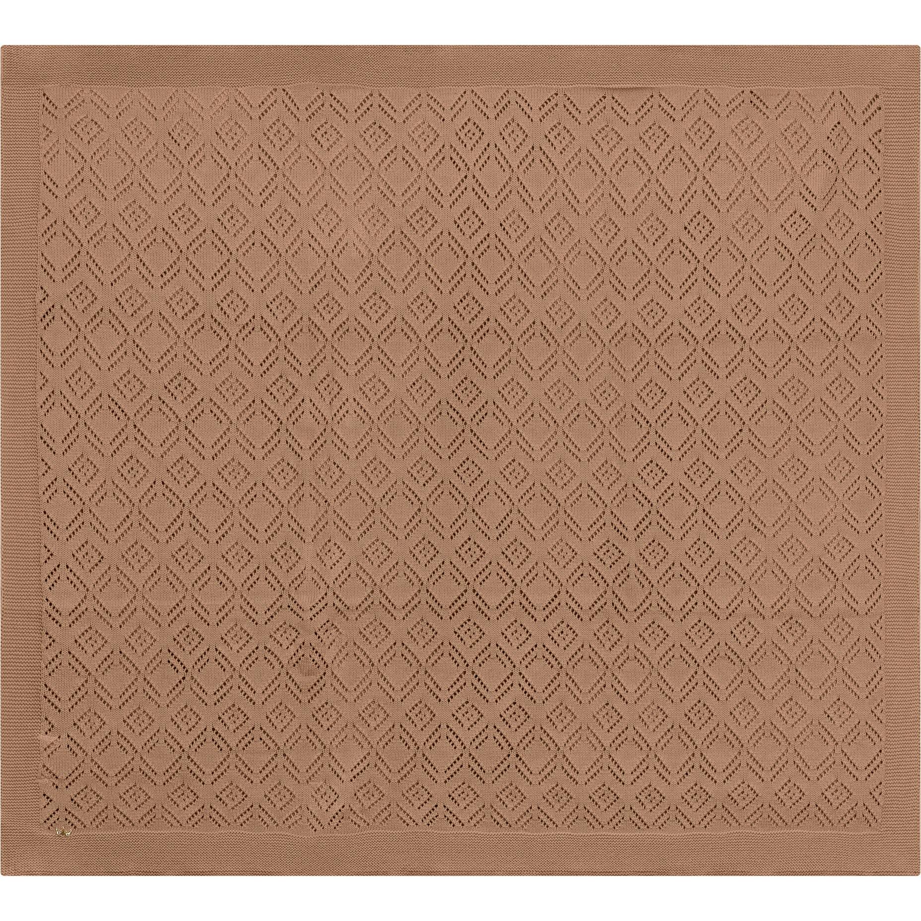 Pointelle Knit Blanket Ivory
