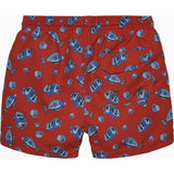 Boys Swimshorts in Red Fish