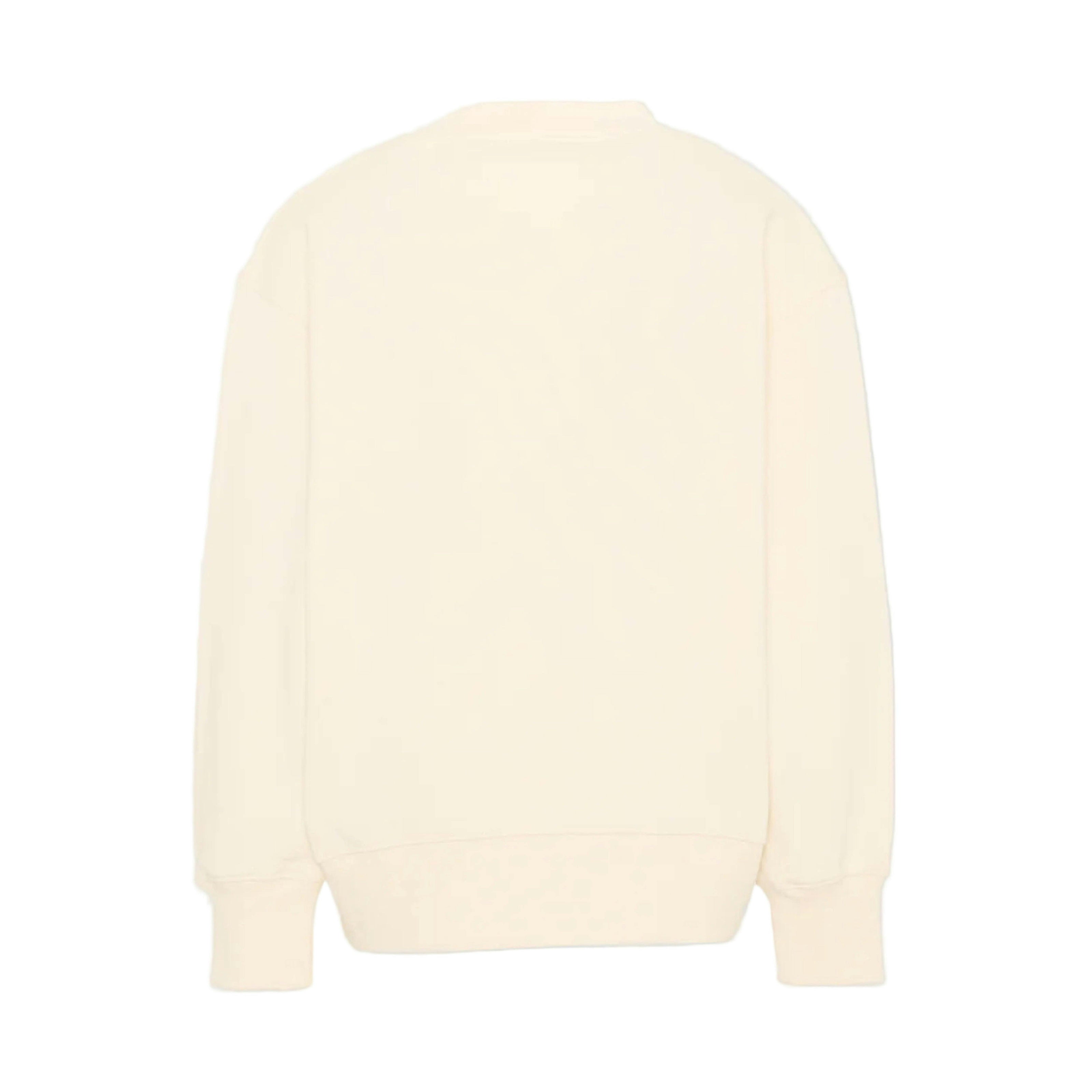 Off White Blurred Bear Crewneck Sweater