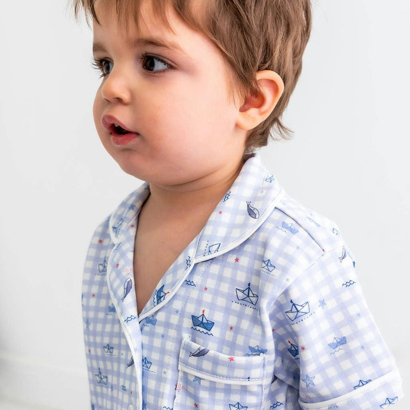 Sailors Boy Pima Cotton Short Pajama Set – Soft Two-Piece