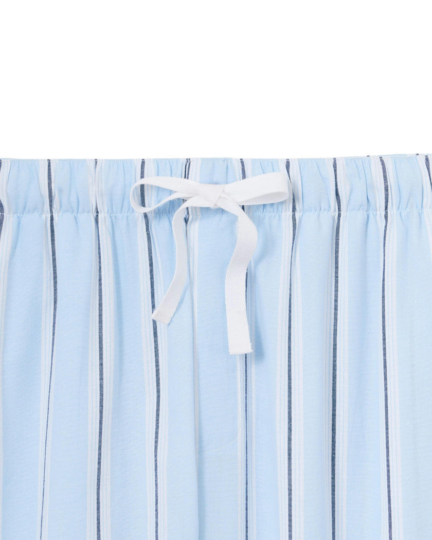 Men's Twill Pajama Pants in Coastal Stripe