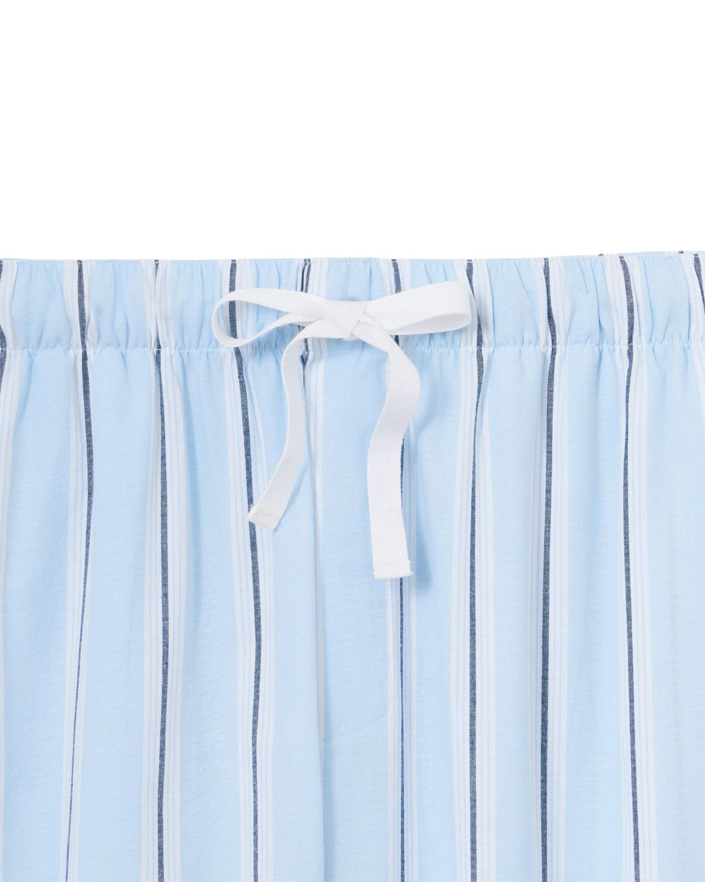 Men's Twill Pajama Pants in Coastal Stripe