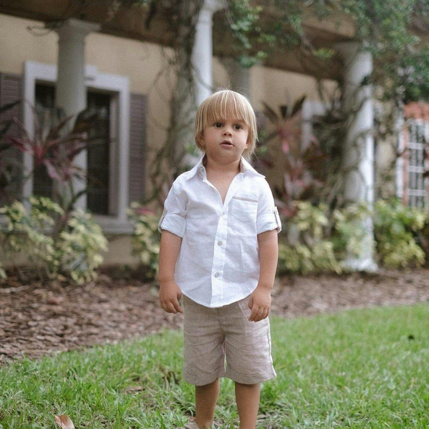 Ashton Linen Top and Shorts Set