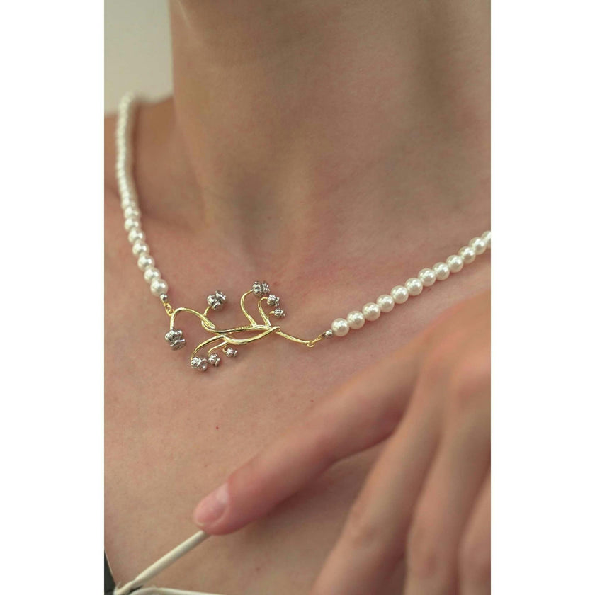 Lily of the Valley Pearl Necklace