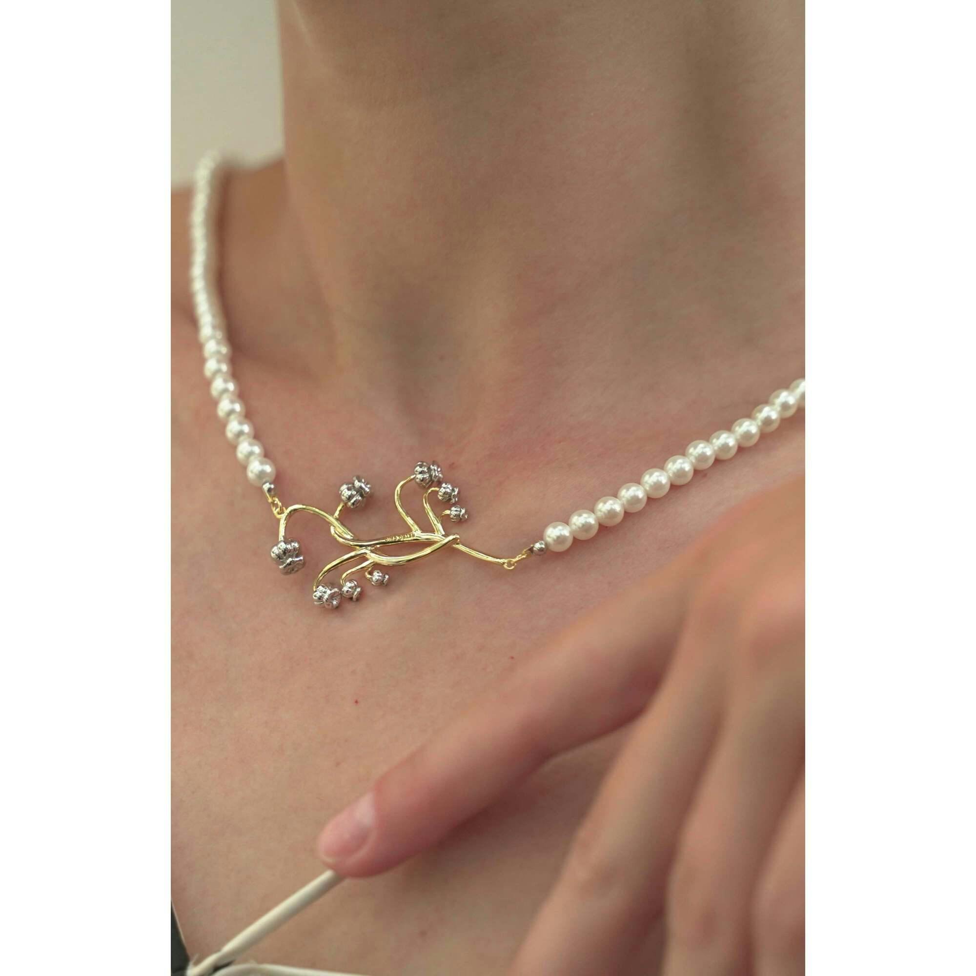 Lily of the Valley Pearl Necklace