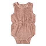 Organic Clinch Romper - Clay