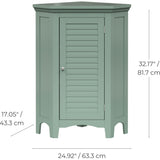 Teamson Home Glancy Corner Floor Cabinet