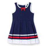 Bow Ponte Dress, navy blue