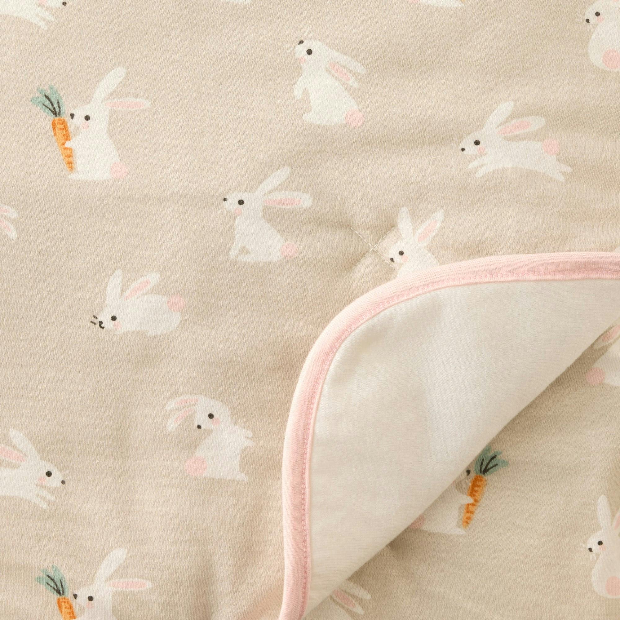 QUINN Reversible Light Weight Quilted Baby Blanket