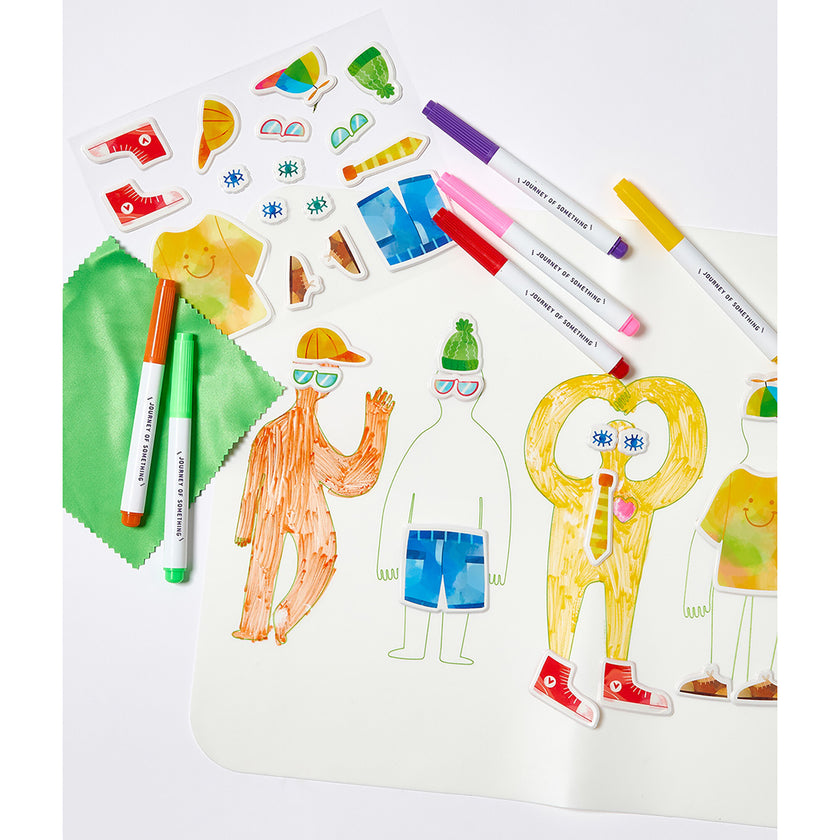 Wipeable Silicone Mat - Friends
