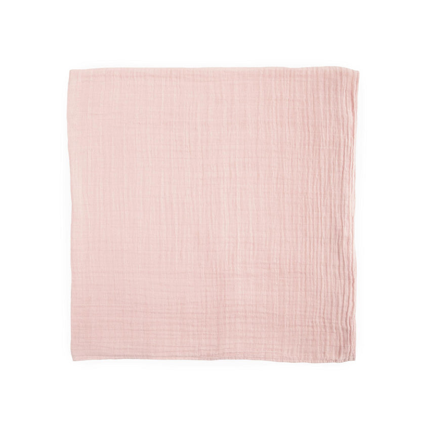Cotton Muslin Swaddle Blanket - Light Pink