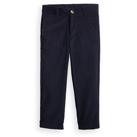 Riblio Slim Fit Corduroy Pants, Navy