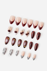 WILD INSTINCT - ALMOND PRESS-ON NAILS