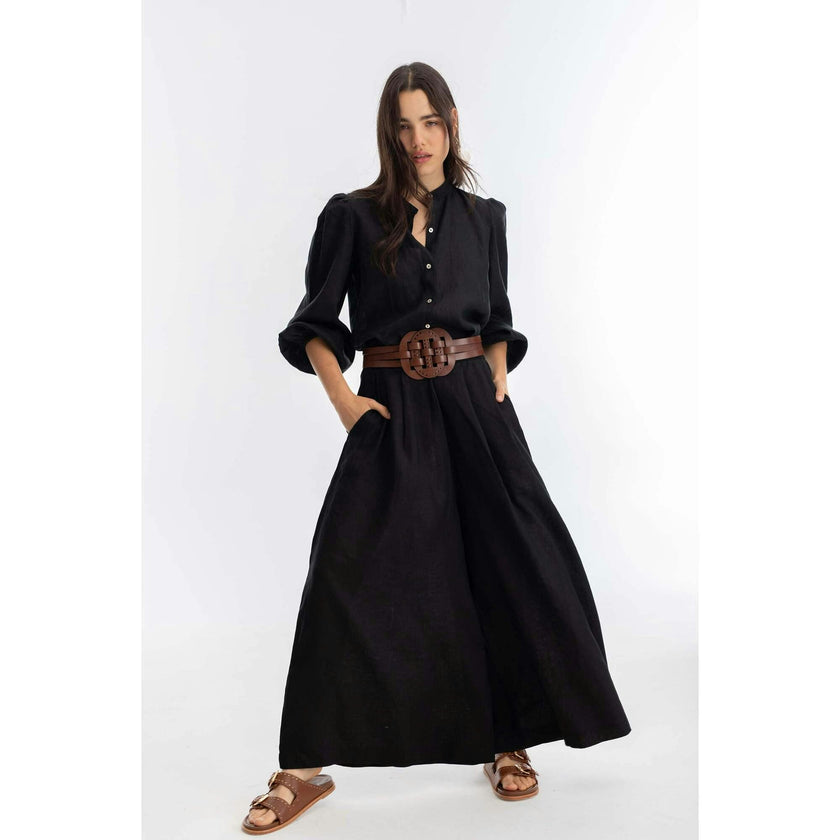 Sabi Linen Pants - Black