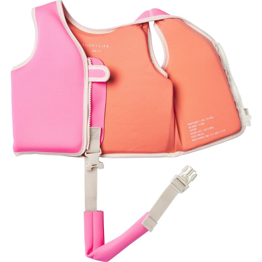 Float Vest: 1-2Y - Poppy the Peach